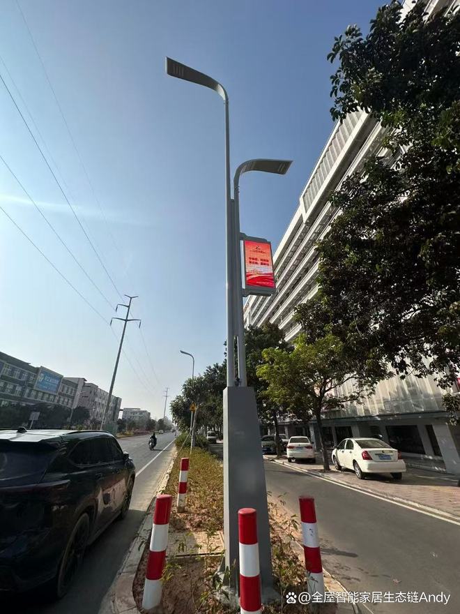 杆屏物联网广告屏源头解决方案LED智慧灯杆显示屏AI灯(图5)