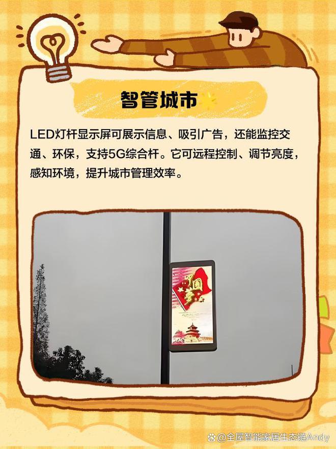 杆屏物联网广告屏源头解决方案LED智慧灯杆显示屏AI灯(图4)
